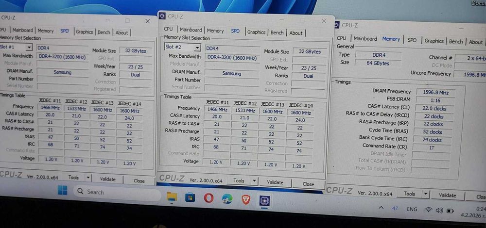 64GB 3200Mhz CL22 - RAM памет SO-DIMM (за лаптоп) - НОВИ !