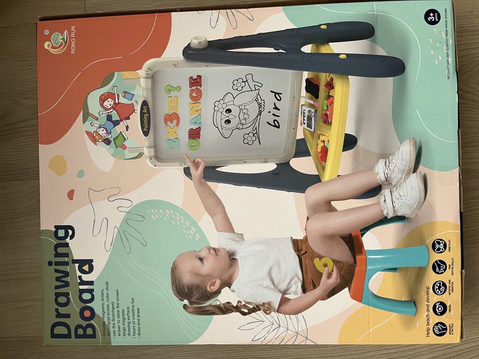 Drawing Board Двустранна Дъска за Писане със Стол