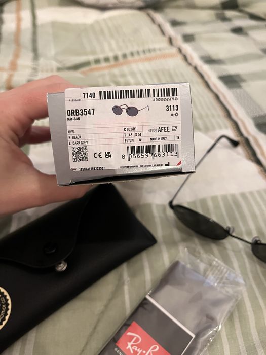 Ray-Ban Oval 3547 Black - слънчеви очила