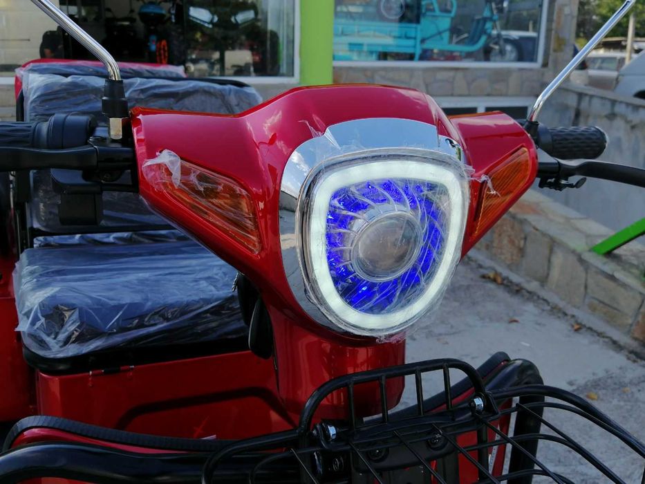 Електрическа Триколка 1500W Cargo Двуместна RED