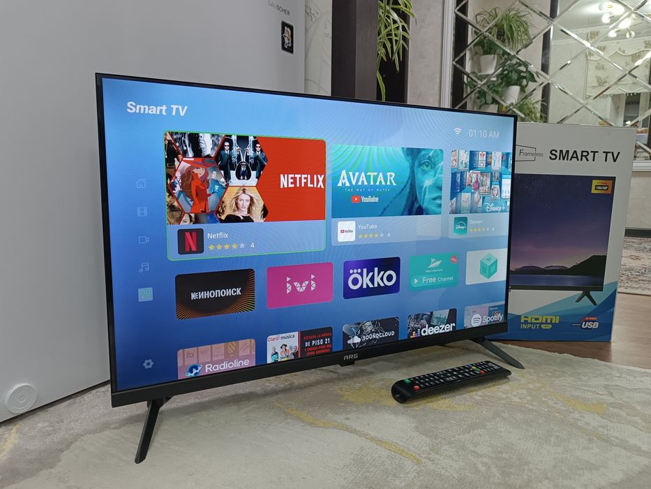 Телевизор ARG Smart TV + Коробка и пульт.