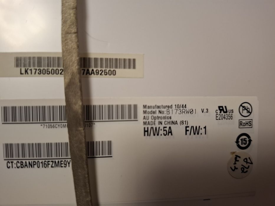 Display Laptop Acer  Model B173RW01