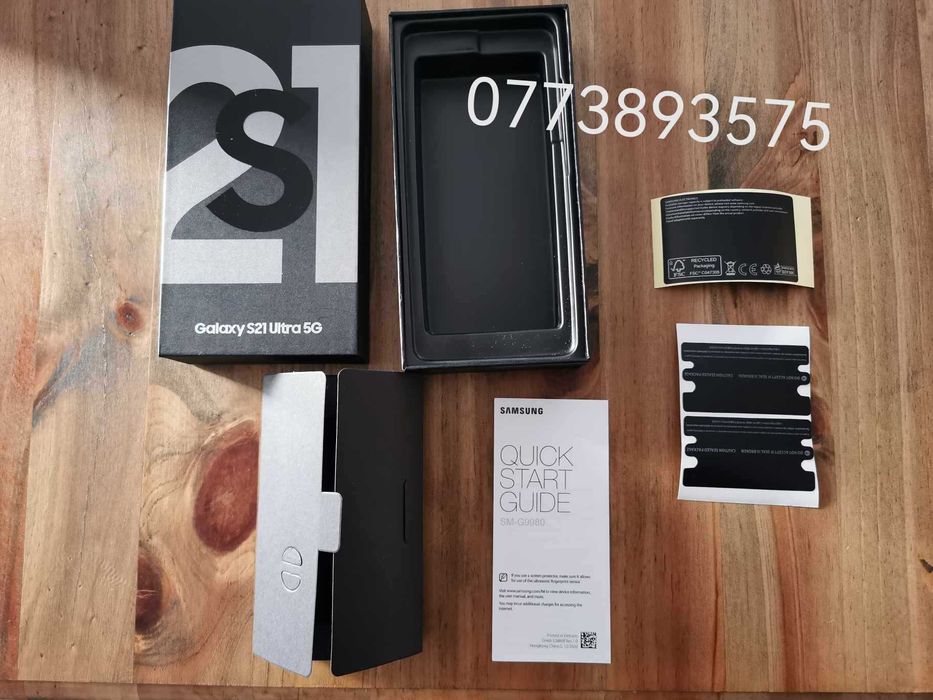 Ambalaj cutie goala + sigiliu Samsung Galaxy S21 S22 S23 Plus Ultra