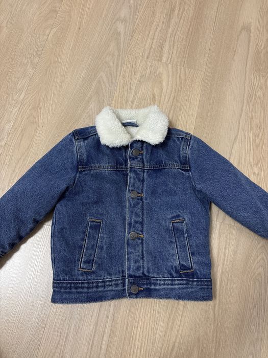 Geaca din denim cu blana marimea 86