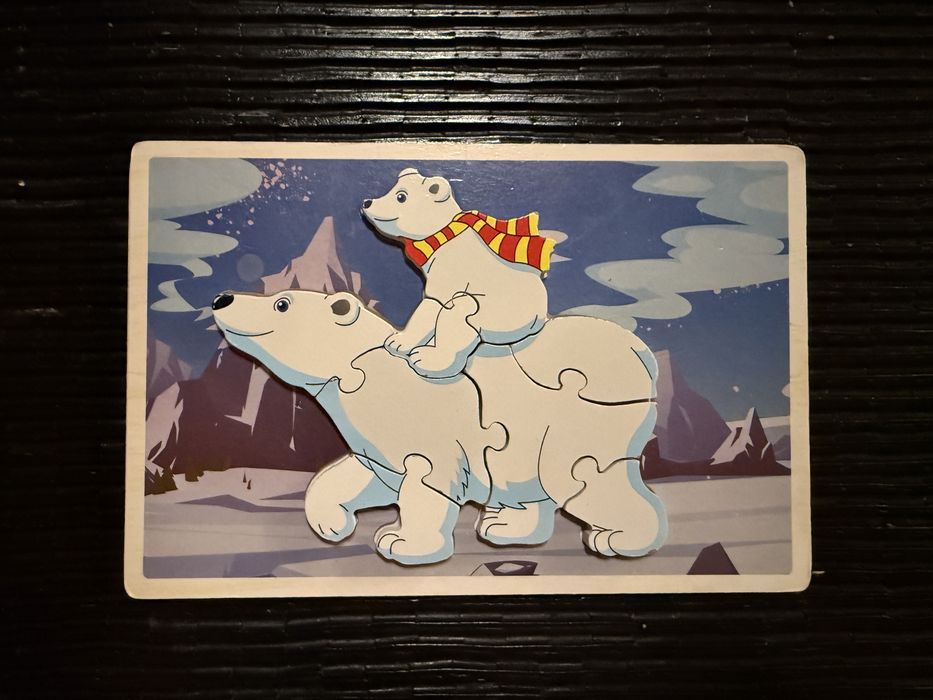 Дървени бебешки пъзели