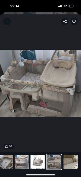 Patut bebe cu saltea de cocos inclusa