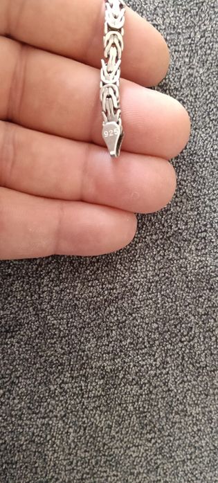 Vând lanț de barbati original 100 %de argint (AG925 ) placat cu RODIU