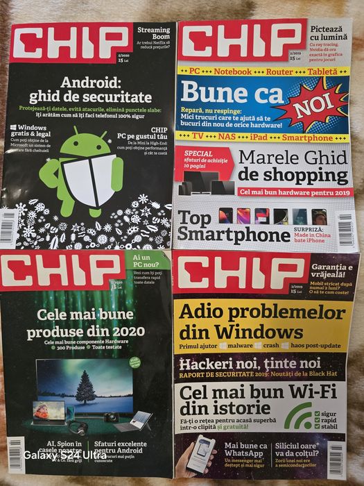 Vând reviste CHIP.