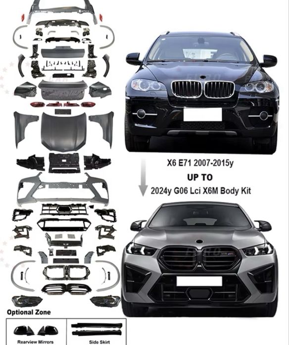 Bmw x6 бмв х6 рестайлинг комплект в наличии bmwx6 restayling ga nabor