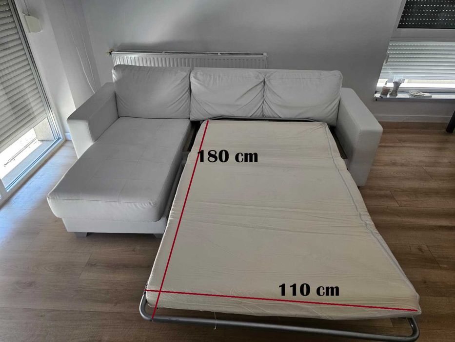 Canapea Extensibilă Albă _ 2850 RON