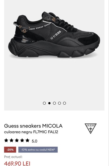 Adidasi guess negru dama