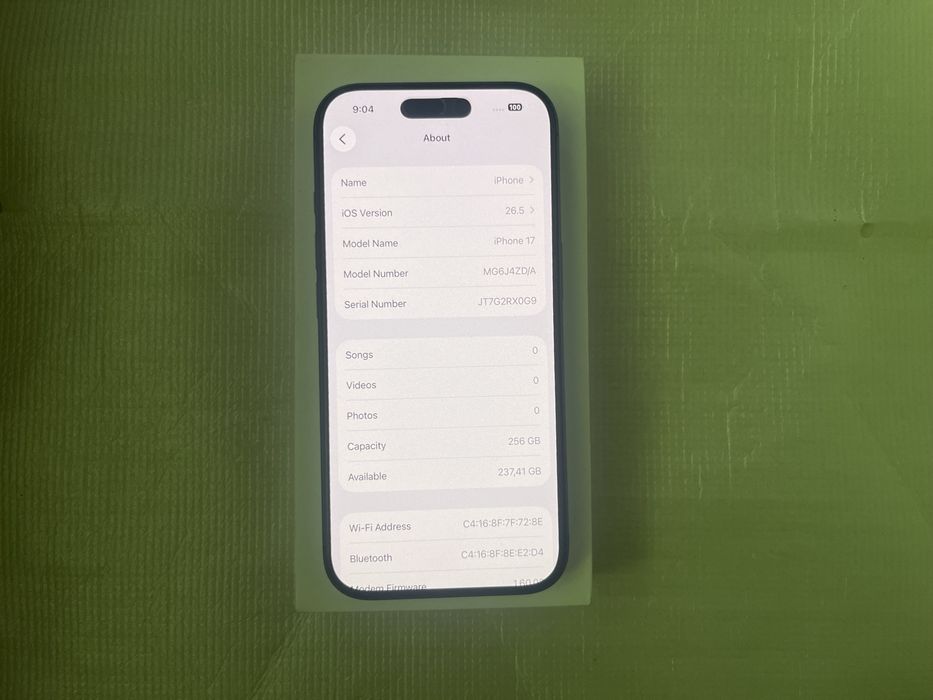 IPhone 17 256гб Black,Неразличим от нов