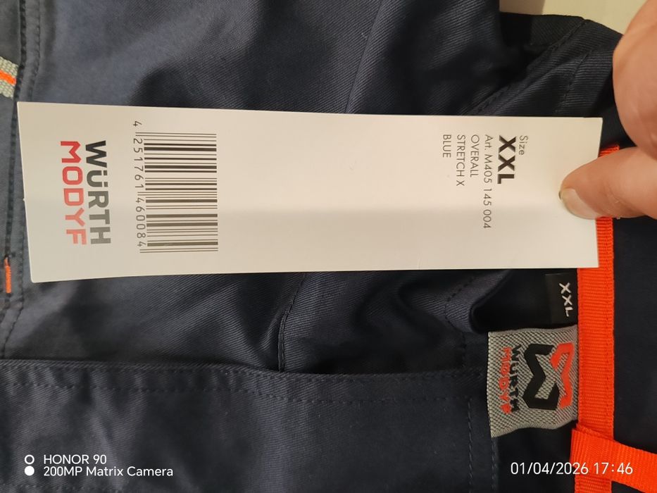 Vând Salopeta combinezon muncă Würth MODYF Stretch X,