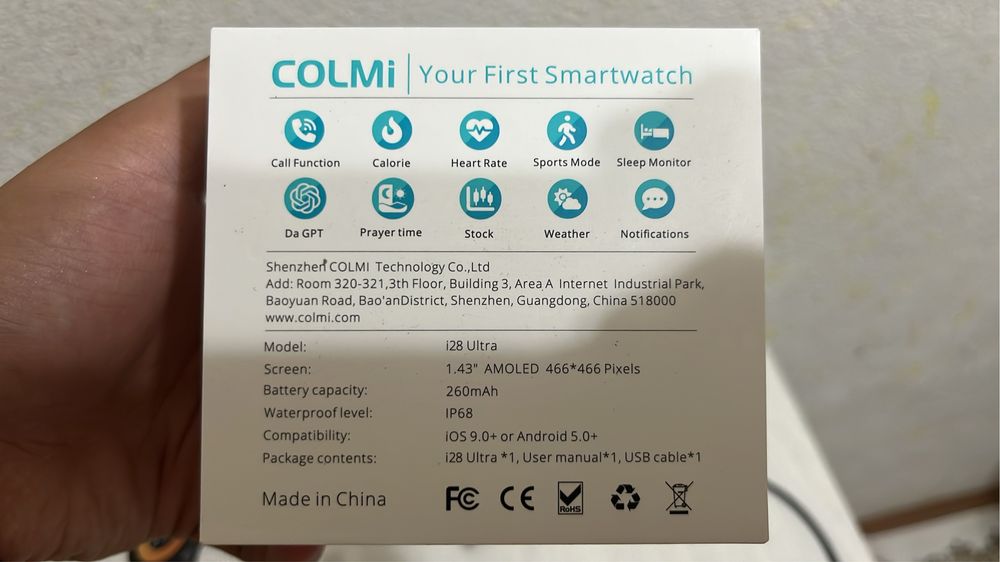 Продам смарт часы Colmi i28 Ultra