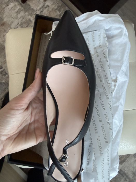 Туфли кожаные Basconi черные 37 размер