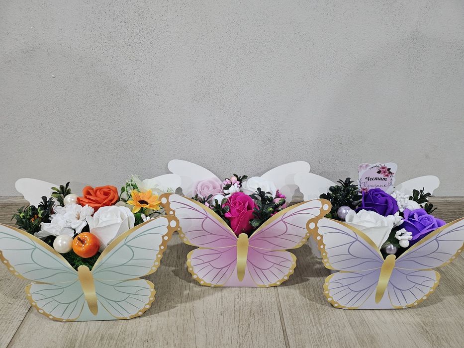 Букети с вечни цветя