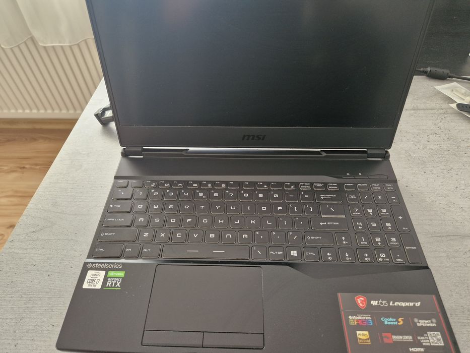 MSI  GL65 Leopard – i7-10750H / RTX 2070 SUPER 8GB / 144Hz – stare impecabilă, cutie + accesorii