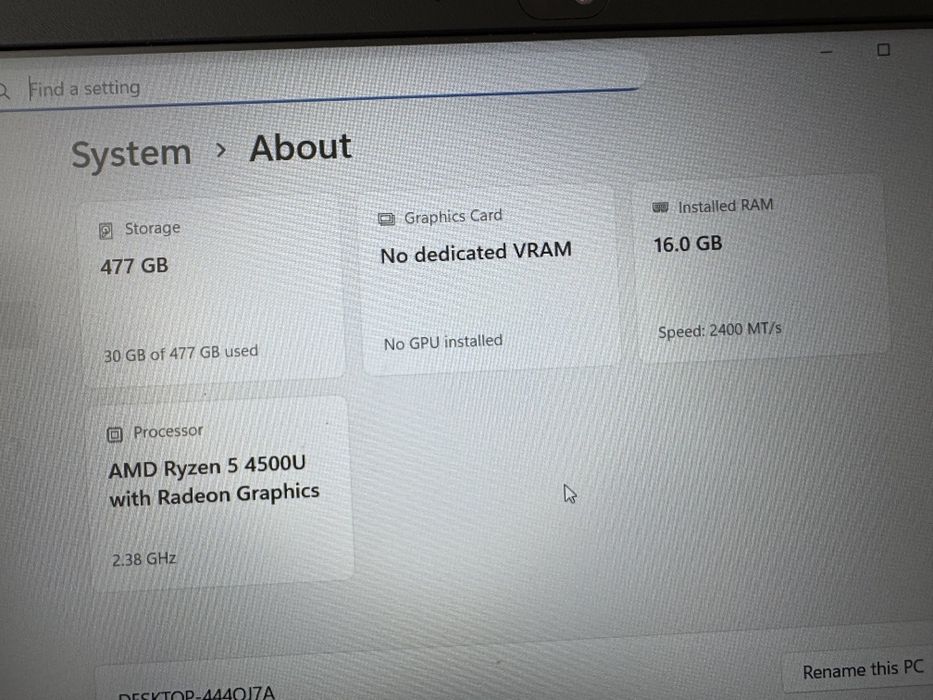 Лаптоп lenovo e15 gen2