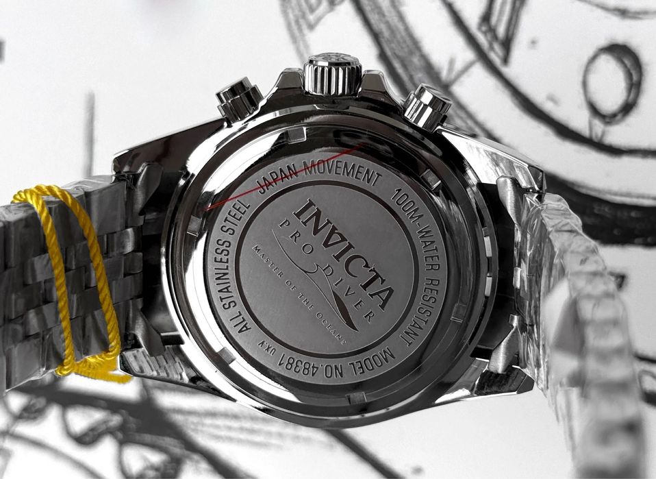 Американские часы Invicta Pro Diver Chronograph, кварцевый механизм