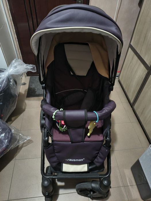 Carut Krausman Rider  3 in 1, in stare foarte buna, sistem pliere