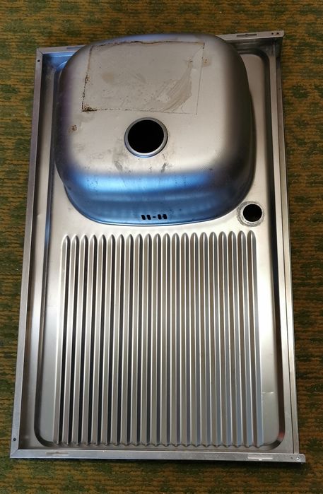 Chiuveta inox, 1 cuva dreapta, pentru masca, 800x500