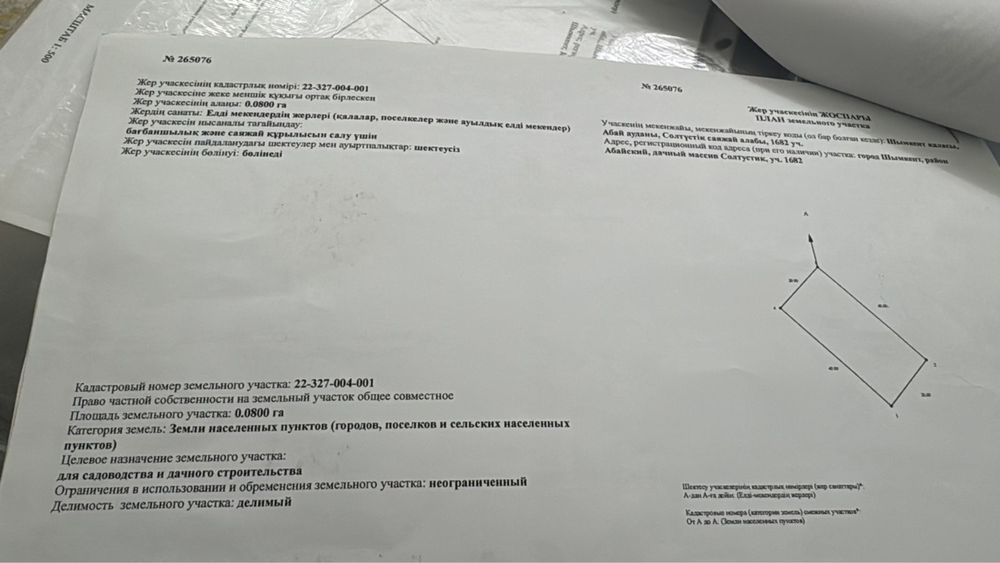 Нұршұақ мкр 8 сотық жер сатылады