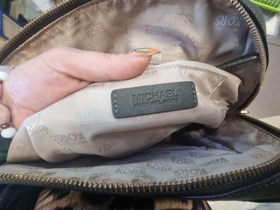 Michael Kors  Cindy зелена дамска чанта