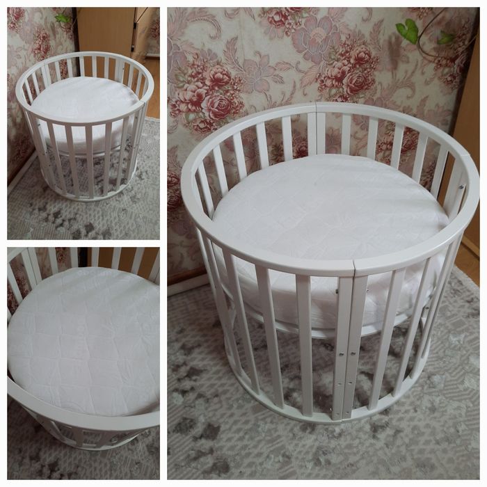 Продаётся круглая кроватка для новорожденного
