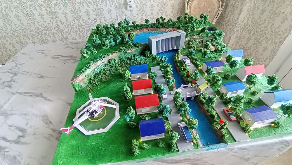 Макет,модель из ПВХ пластика