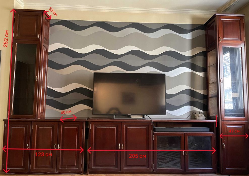 Холна секция в 3 части масивно дърво