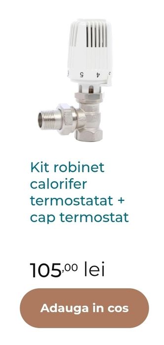 150 buc Robineti cu cap termostatat Hertz noi