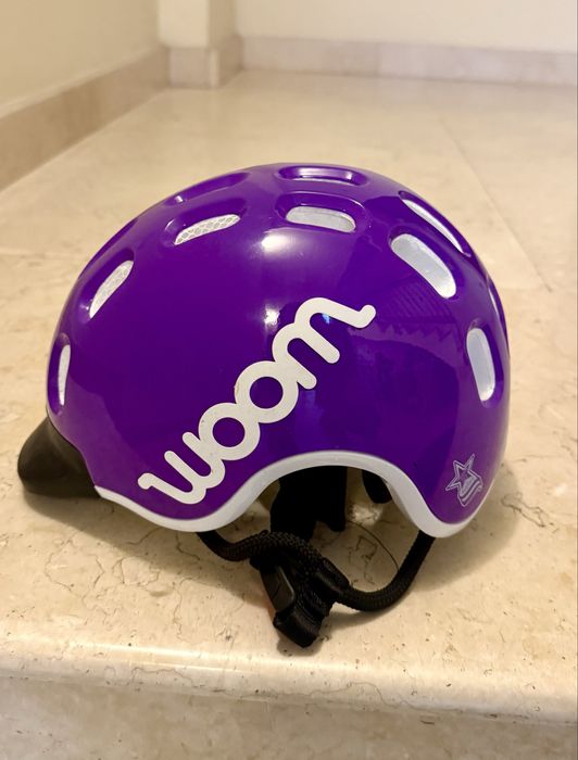 Bicicletă copii Woom 3 – ediție specială Purple/Blue +casca