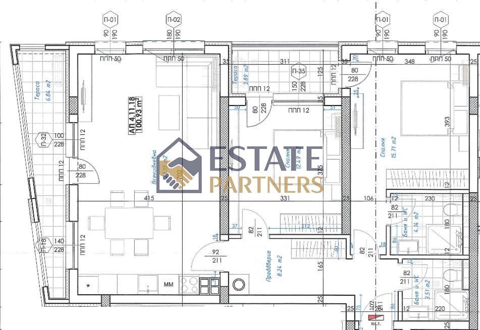 Продава се Тристаен апартамент в Пловдив, Марица Север - 158 кв.м за 1108 €/кв.м - Снимка #2