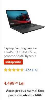 Lenovo IdeaPad 3 Ryzen 7 4800H, 120 Hz, 16GB, 1.5TB SSD, GTX 1650 Ti