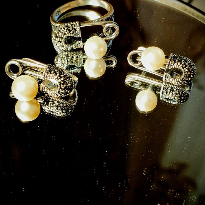 Комплект "Жемчужная булавка" Италия