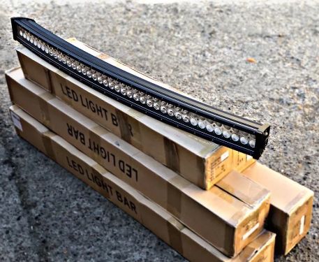 LED BAR 40 / 60 / 80 / 105 / 125 cm ledbar curbat / drept bara led