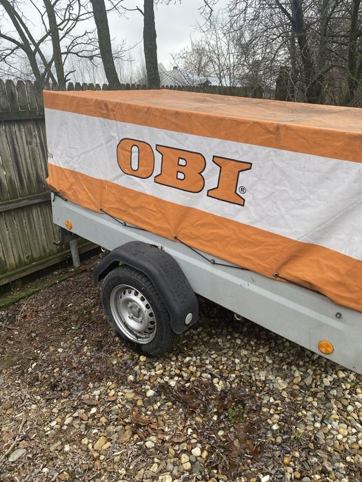 Remorcă 750kg cu prelată, stare foarte bună