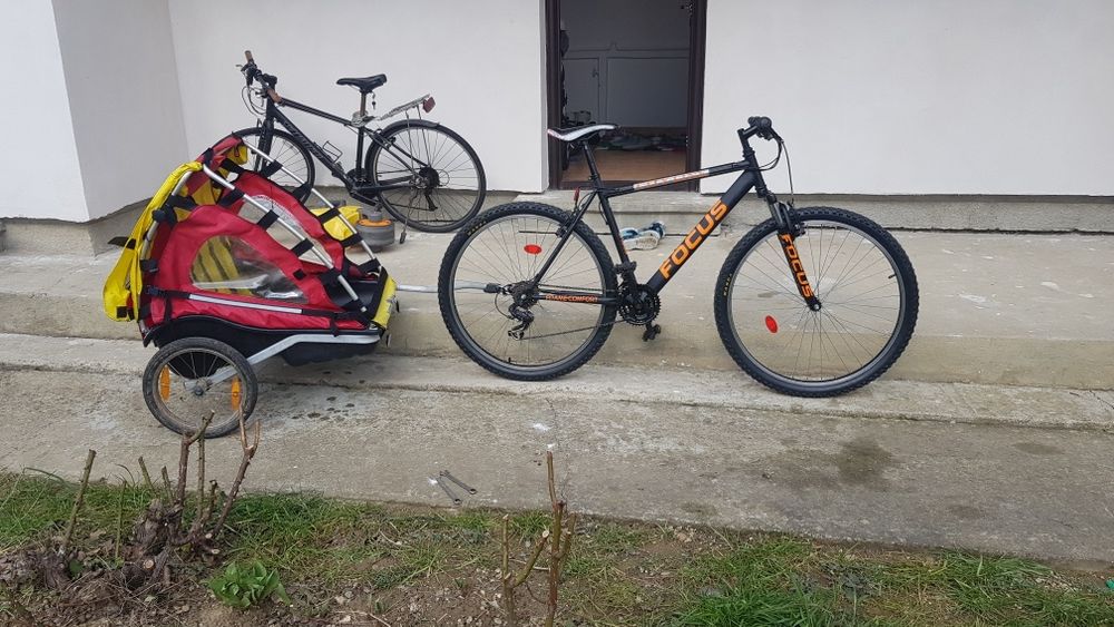 Cărucior bicicletă copii