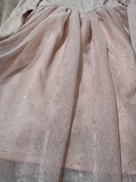 Рокля 134 140 H&M - момиче - светлорозова