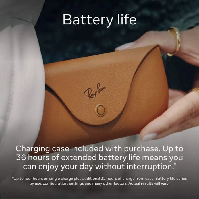 NEW Ray-Ban Meta Wayfarer, Shiny Caramel