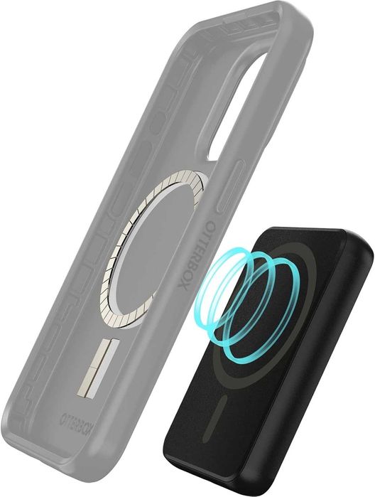 Безжична външна батерия OtterBox за MagSafe, 5000 mAh, черна