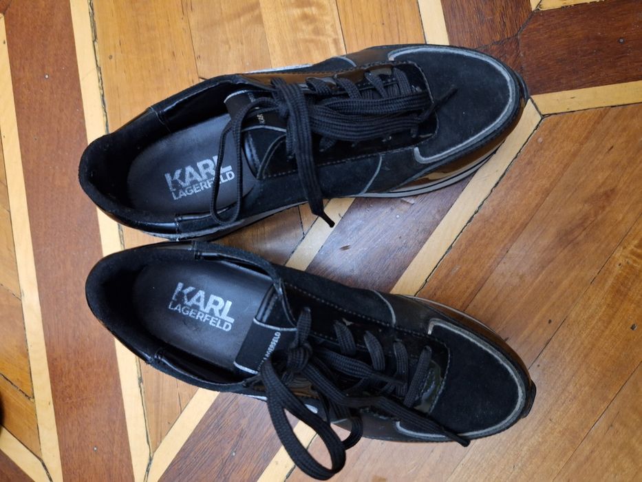 Женские кожаные красовки от Karl Lagerfeld  оригинал на размер 36