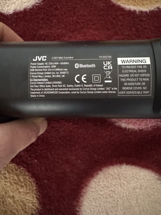 Soundbar Jvc 2.0 mini