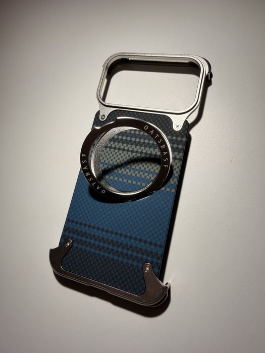 Husă iPhone 17 Pro Max Premium, cadru aluminiu, MagSafe, buton rotativ