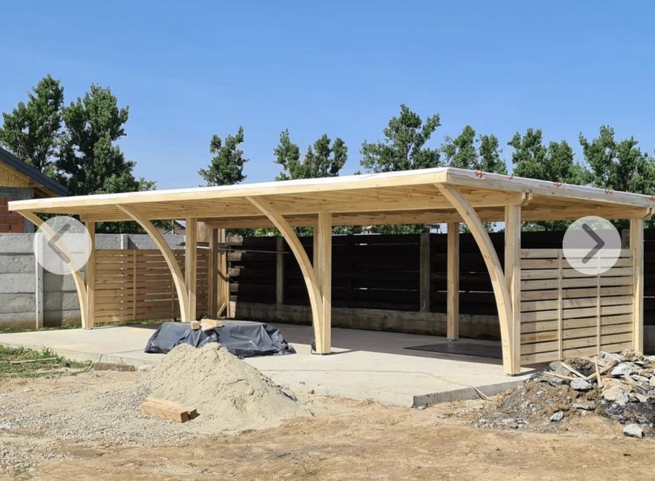 Carport pergola garaj lemn pin nordic stratificat
