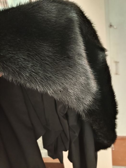 Капор норковый платок