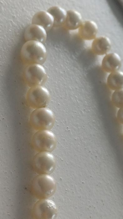 Colier din perle Naturale cu incuietoare din Argint 835