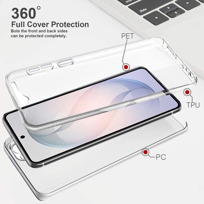 Прозрачен 360° градуса кейс за samsung galaxy s26