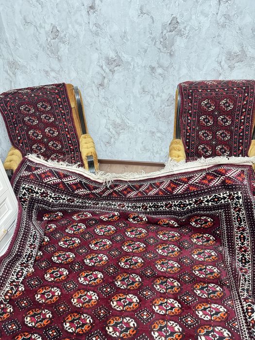 Туркман гилами 50 йиллик. Туркменский ковёр 50 летний