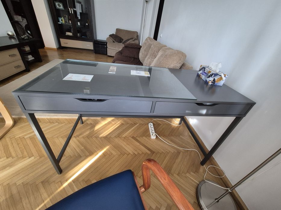 Birou Alex Ikea gri varianta mare stare foarte buna